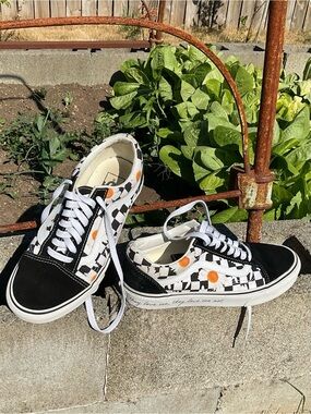 Vans Old Skool Daisy Checkerboard Sneakers Women’s 8 Men 6.5 Floral